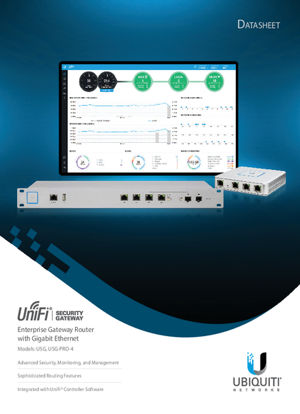 Router Ubiquiti Security Gateway Pro USG-PRO-4 - Ficha técnica