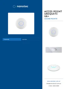 Acces Point Ubiquiti U6+ - Folleto