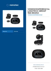 Videoconferencia Logitech Group 960-001054 - Folleto