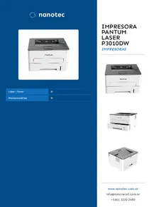 Impresora Pantum Laser P3010DW - Folleto