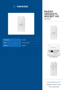 Radio Ubiquiti Rocket M5 - Folleto