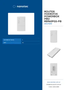 Router Mikrotik PowerBox Pro RB960PGS-PB - Folleto
