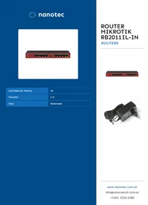 Router Mikrotik RB2011IL-IN - Folleto