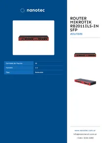 Router Mikrotik RB2011ils-in SFP - Folleto