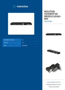 Router Mikrotik RB2011UiAS-RM - Folleto