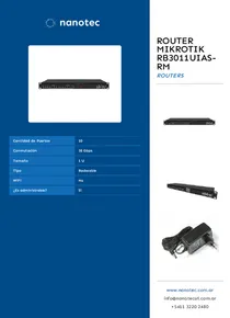 Router Mikrotik RB3011UiAS-RM - Folleto