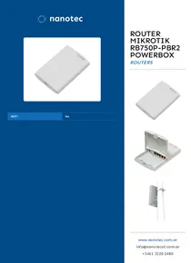 Router Mikrotik RB750P-PBr2 PowerBox - Folleto