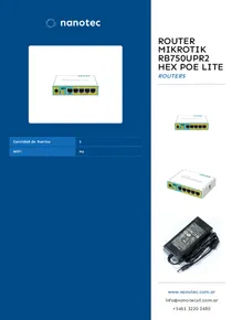 Router Mikrotik RB750UPr2 hEX PoE lite - Folleto