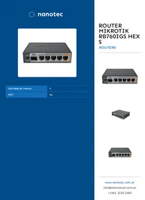 Router Mikrotik RB760iGS hEX S - Folleto