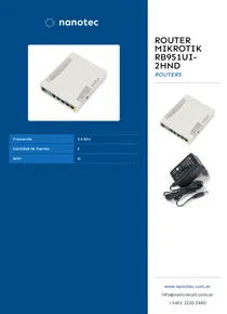 Router Mikrotik RB951UI-2HND - Folleto