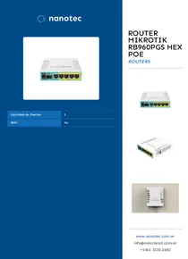 Router Mikrotik RB960PGS hEX PoE - Folleto