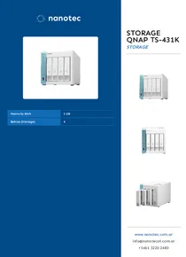 Storage Qnap TS-431K - Folleto