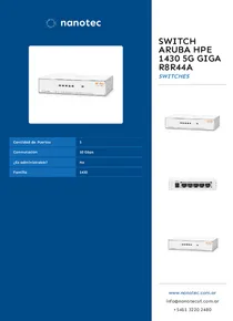 Switch Aruba HPE 1430 5G GIGA R8R44A - Folleto