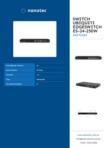 Switch Ubiquiti Edgeswitch ES-24-250W - Folleto
