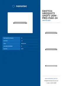 Switch Ubiquiti Unifi USW-PRO-MAX-24 - Folleto