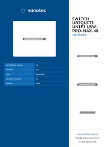 Switch Ubiquiti Unifi USW-PRO-MAX-48 - Folleto
