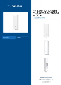 Tp‑Link AP AX3000 TL‑EAP650‑Outdoor Wifi 6 - Folleto