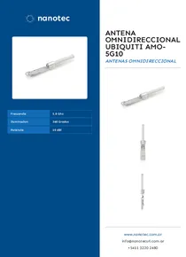 Antena omnidireccional Ubiquiti AMO-5G10 - Folleto