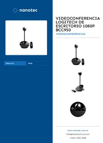 Videoconferencia Logitech de Escritorio 1080p BCC950 - Folleto