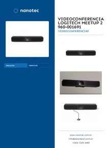 Videoconferencia Logitech Meetup 2 960-001691 - Folleto