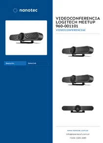 Videoconferencia Logitech Meetup 960-001101 - Folleto