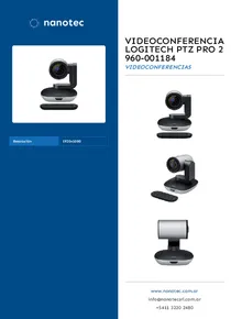 Videoconferencia Logitech PTZ Pro 2 960-001184 - Folleto