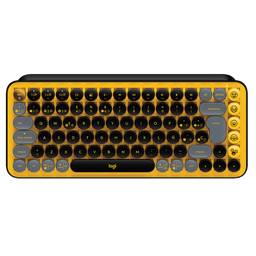 Teclado Logitech Pop Keys Wireless Bluetooth Blast Yellow