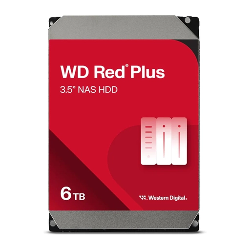 Disco HDD 6TB SATA Western Digital Red Plus 3.5" 5400RPM WD60EFPX