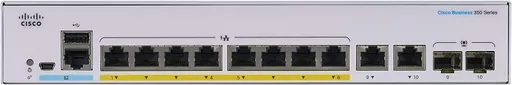 Switch Cisco Cbs350-8P-E-2G 8 Puertos Adm. GigaBit PoE+ 2 SFP