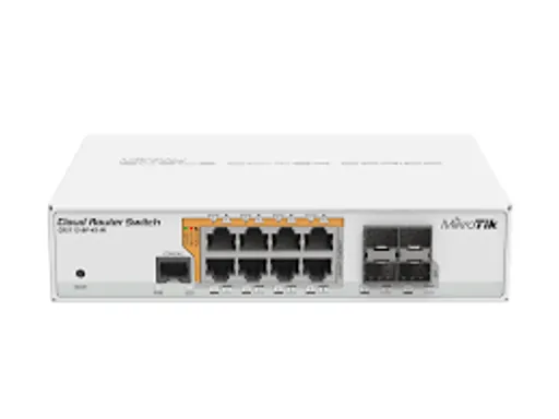 Switch Mikrotik CRS112-8P-4S-IN 8 Puertos GigaBitE PoE Adm. 4 SFP