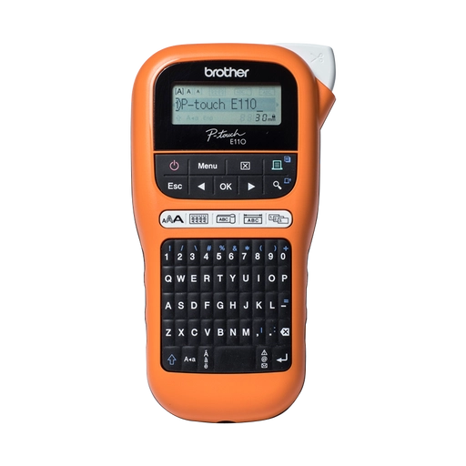 Rotulador Portátil Brother PT-E110VP Naranja