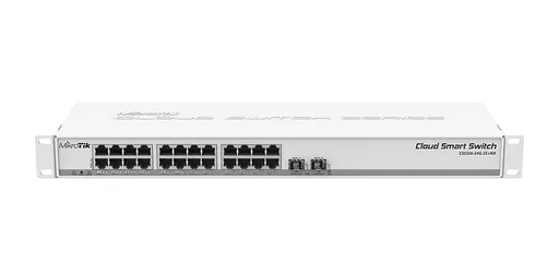 Switch Mikrotik CSS326-24G-2S+RM 24 Puertos Adm. GigaBitE 2 SFP+