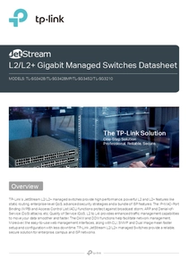 Switch Tp-Link TL-SG3428MP 24 Puertos PoE 4 SFP - PDF