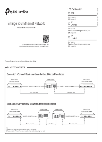 Módulo Media Converter Tp-Link MC100CM - PDF