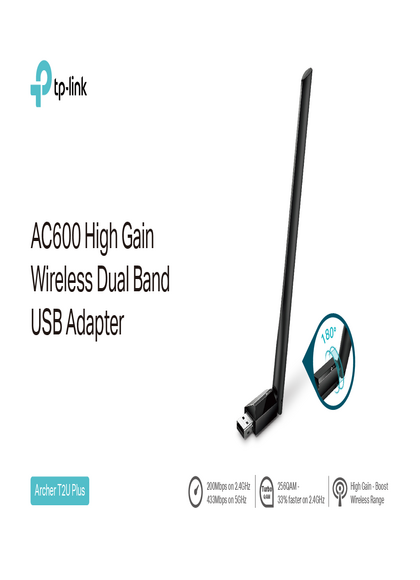 Placa de Red Tp-Link USB AC600 Plus TL-ARCHERT2UP - PDF