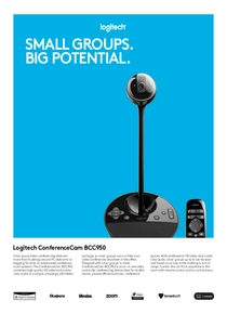 Videoconferencia Logitech de Escritorio 1080p BCC950 - PDF