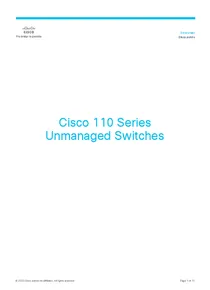 Switch Cisco SF110-24 24 Puertos No Adm. 10/100 - PDF