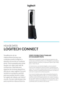 Videoconferencia Logitech Conference Connect 960-001035 - Ficha técnica