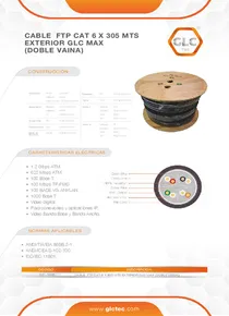 Cable FTP GLC CAT6 305M CE-1426 - PDF