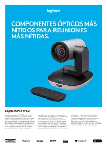 Videoconferencia Logitech PTZ Pro 2 960-001184 - Ficha técnica