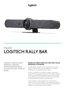 Videoconferencia Logitech Rally Bar 4K 960-001310 - PDF