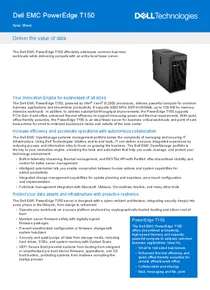 Servidor Dell Poweredge T150 E-2336g 16GB 2TB 300w - Ficha técnica