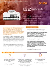 Switch Aruba HPE 1830 8G 8 Puertos GigaBit JL810A - PDF