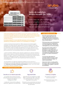 Switch Aruba HPE 1930 48G 48 Puertos GigaBit 4 SFP+ JL685A - PDF