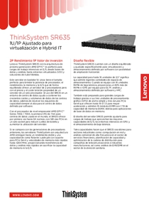 Servidor Lenovo ThinkSystem SR635 7232P 16GB 550W - PDF