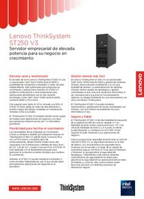 Servidor Lenovo ThinkSystem ST250 V3 E‑2436 6c 32GB 500W 7DCEA031LA - PDF