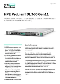 Servidor HPE ProLiant DL360 Gen 11 4410Y 64GB 2x960SSD P75343-DM5 - PDF