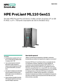 Servidor HPE ML110 Gen 11 3408U 16GB 4TB P60805-001 - PDF
