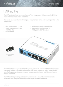 Router Mikrotik RB952UI-5AC2ND hAP AC Lite - PDF