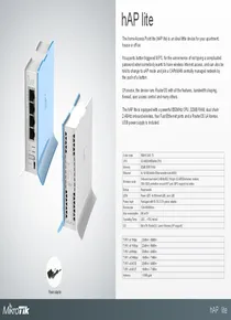 Router Mikrotik RB941-2ND-TC hAP lite TC - Ficha técnica